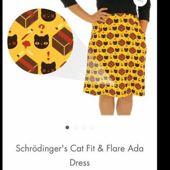 Svaha Schrödinger's Cat Fit & Flare Dress XL - Picture 2 of 3